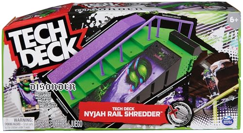 Miniatura 7 de Tech Deck - Pista Nyjah Rail Shredder Skatepark X-Connect - Parque De Skate Personalizable Con Fingerboard De Nyjah Huston - Juguetes Niños 6 Años - Regalo Niño 6 Años