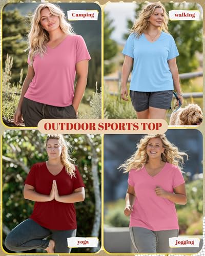 Image of Neer 3 Pack Plus Size Women's T-Shirts
