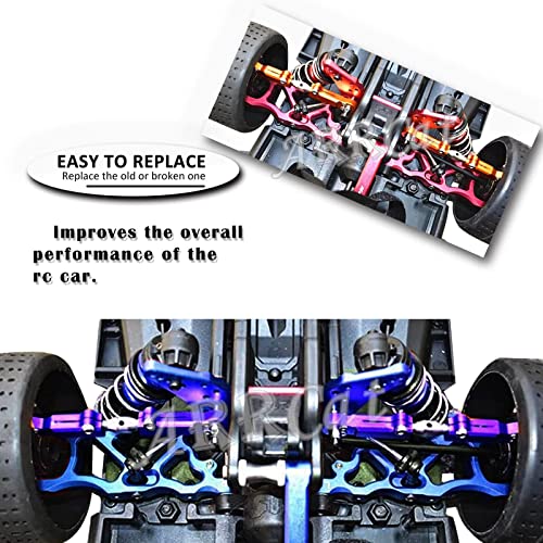 Arrcat Rc Upgrades Part A Arms For 1/7 Arrma Felony 6S Blx,Limitless 6S Blx Infraction 6S Blx,1/8 Arrma Typhon 6S,6Pcs Aluminum Front & Rear Suspension A Arms Set,Red #TOP3