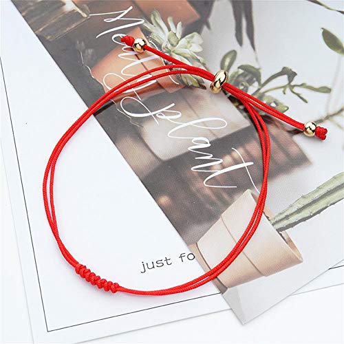 7 Knot Red String of Fate Bracelets Handmade Red Rope Long Distance Matching Bracelet Good Luck Protection Couples Bracelets for Women Friendship Jewelry2