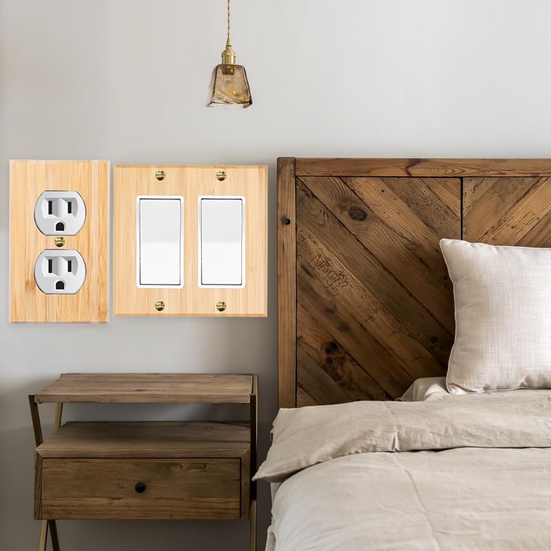 Placa de pared cruda de calidad decorativa de madera maciza 6