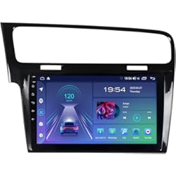 Pantalla Audi A3 Sportback JUNHUA 10.1 Pulgadas Radio Coche para VW Golf 7 VII MK7 con GPS Navegación 2+32GB Inalámbrico Carplay Android Auto 720P HD Car Stereo WiFi Bluetooth 5.1 DSP