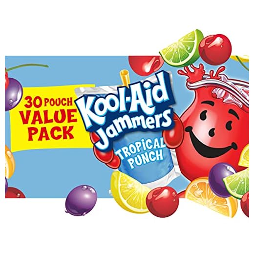 Kool-Aid Jammers Tropical Punch Flavored Juice Drink (30 Pouches)