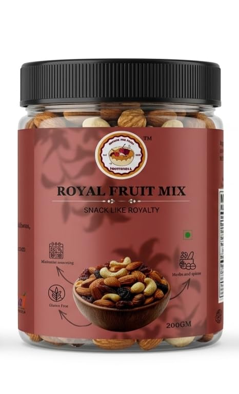 FruitShell Royal Mix Dry Fruits | 200g | Daily Snacking, Festive Gifting, Travel Friendly, Freshly Packed, Raisins Included-image-25