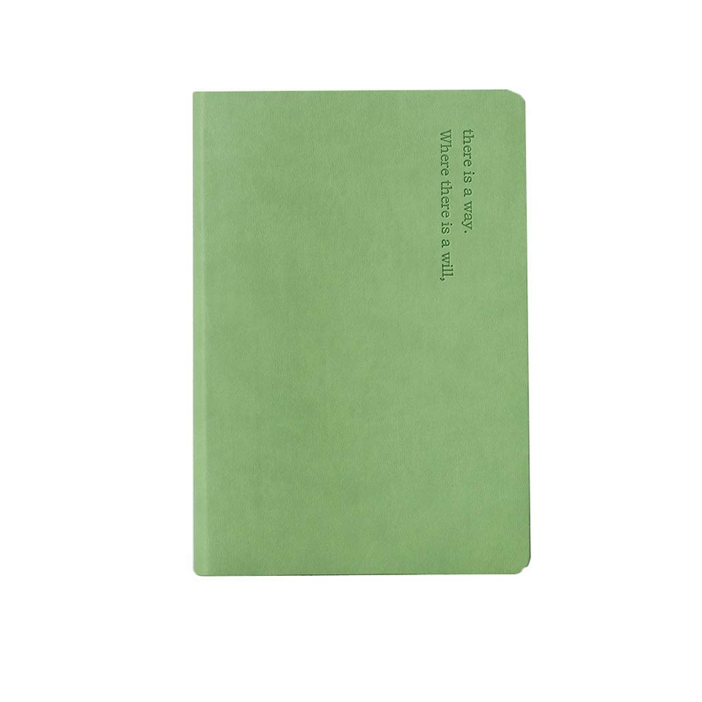 Cahier Notebook Two-Color Inner Journal Inner College du Notes de Voyage en Papier doublé Set Cadeau créatif Exquis Bureau et Maison (Color : Green)