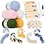 Aeeque Kit De Crochet Sorgenwürmchen Avec Têtes En Bois 20 Mm