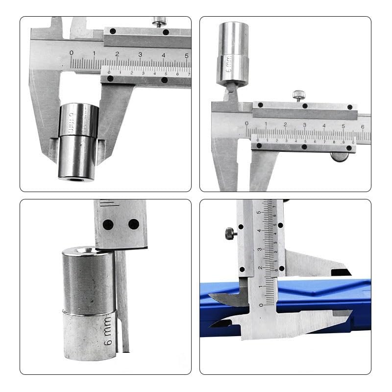 Calibrador Vernier JSEIAJB 0-150mm 0.02mm de Metal miniatura 3