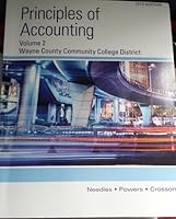 Principles of Accounting Vol 2 12 Edition Wayne County Community College District 1285884000 Book Cover