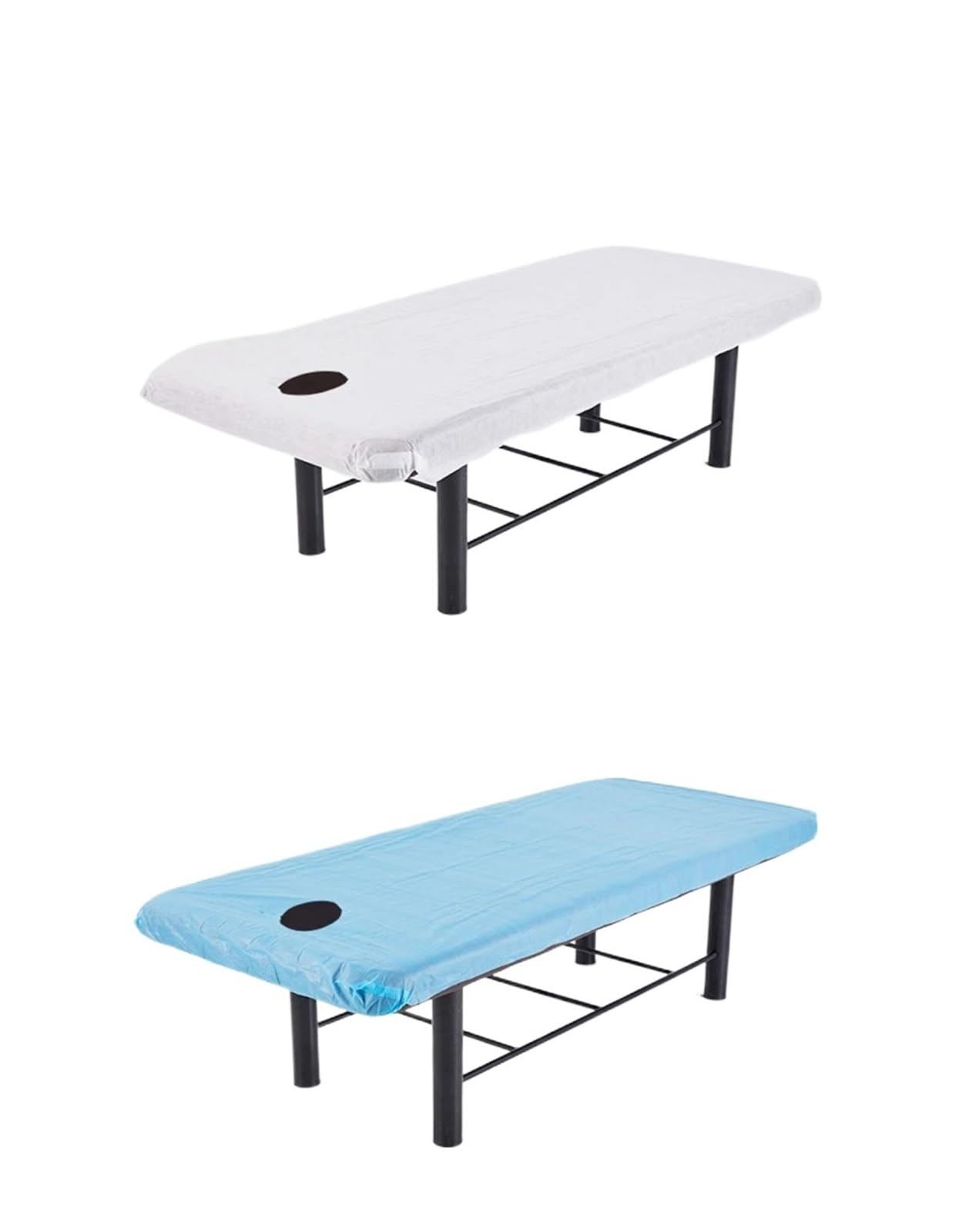 Sabanas Camilla Masaje Sábanas desechables con banda elástica, cubierta for mesa de masaje de salón, transpirable, no tejido, for Spa, tatuaje, viaje, Hotel, antisuciedad(Waterproof 110x215cm,20pcs)
