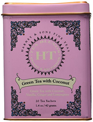 Harney And Sons Fine Teas, Green Tea With Coconut, 20 Sachets (Pack Of 3) #TOP2