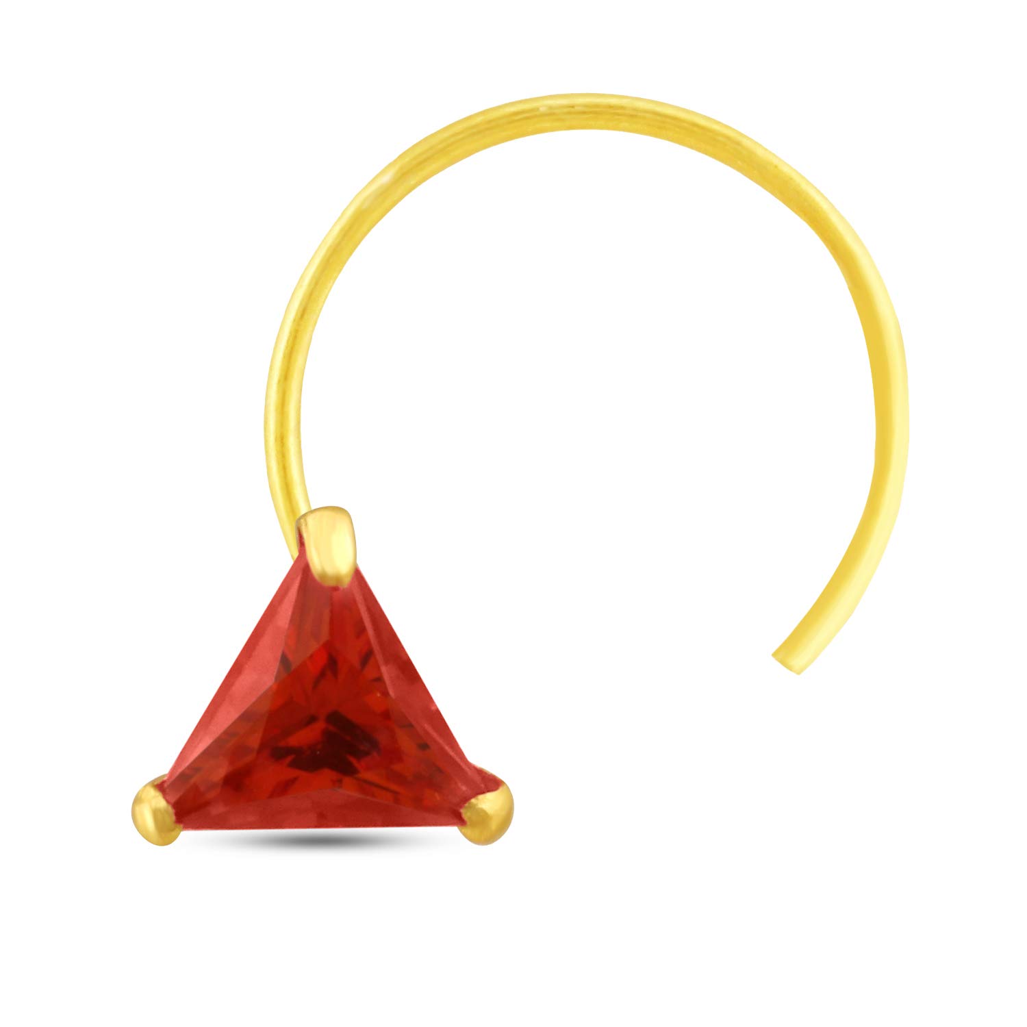GEHLOT ; OneStep Towards Online Triangle 14karat Yellow Gold Nose Pin | Wire Taar String Stud Diamond Piercing Nose Stud | For Women and Girls (Orange) (B09RX25BY2) Amazon Price History, Amazon Price Tracker