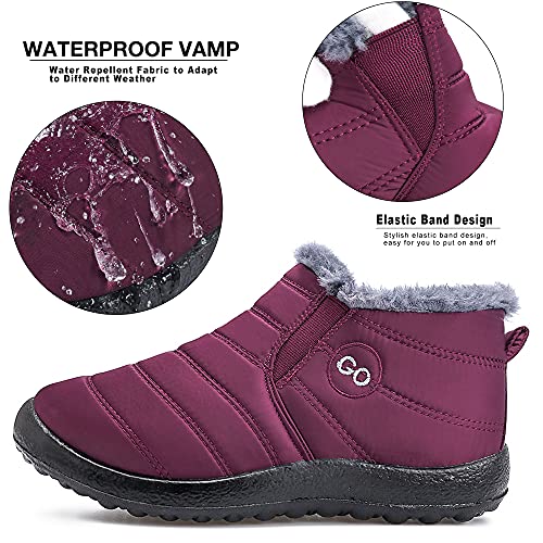 image for HARENCE Snow Boots for Women Winter Boot with Comfortable Warm Fur Lin