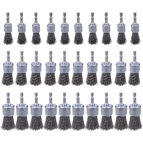 Rocaris 30 Stück Stahldraht-Stiftbürste Set