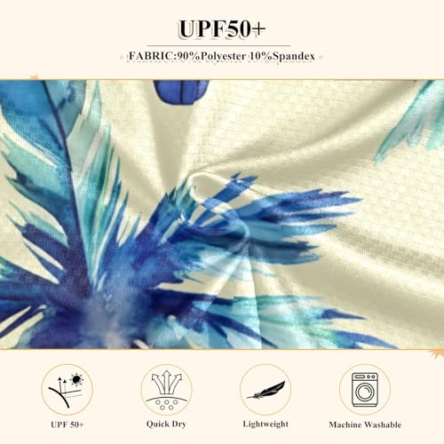 Surfboard Palm Beige Boy's Rash Guard Swim Shirt Long Sleeve Sun Shirt for Kids Toddler UPF50+4