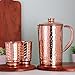 Copper Pitcher with 2 Copper Tumblers