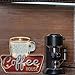ACECAR Coffee Wall Decorations,Metal Vintage Handmade Marquee Embossed Tin Decor,Industrial Style Wall Hanging Sign,for Apartment,Home,Bar or Cafe Wall Decoration–Battery Operated (Coffee)