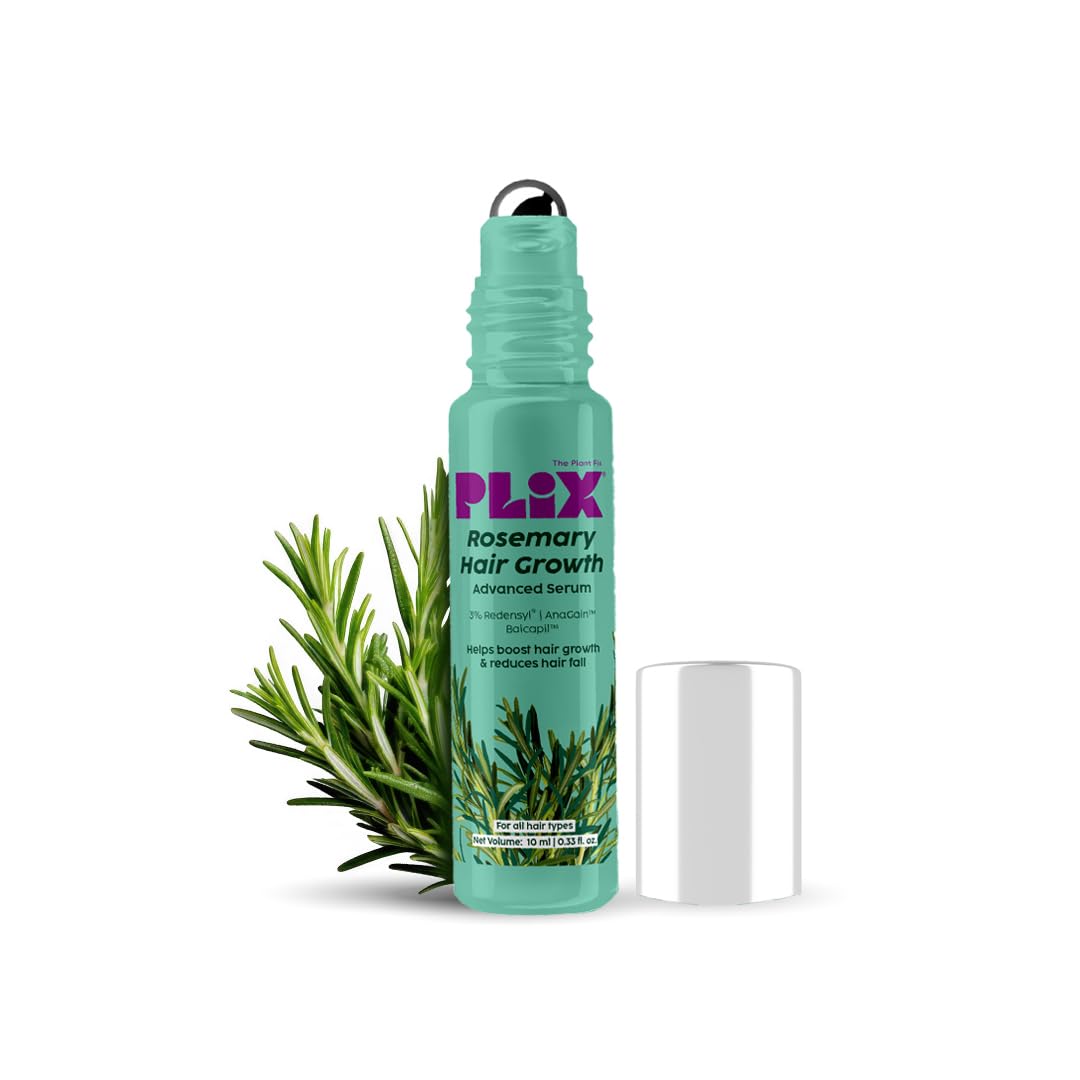 Rosemary Hair Growth Advanced Serum Roll-On | With 3% Redensyl®, 4% AnaGain™ & 3% Baicapil™ | Easy to Use | Mess-free | Prevents Hair Fall & Stimulates Hair Follicles | For All Hair Types | 10ml