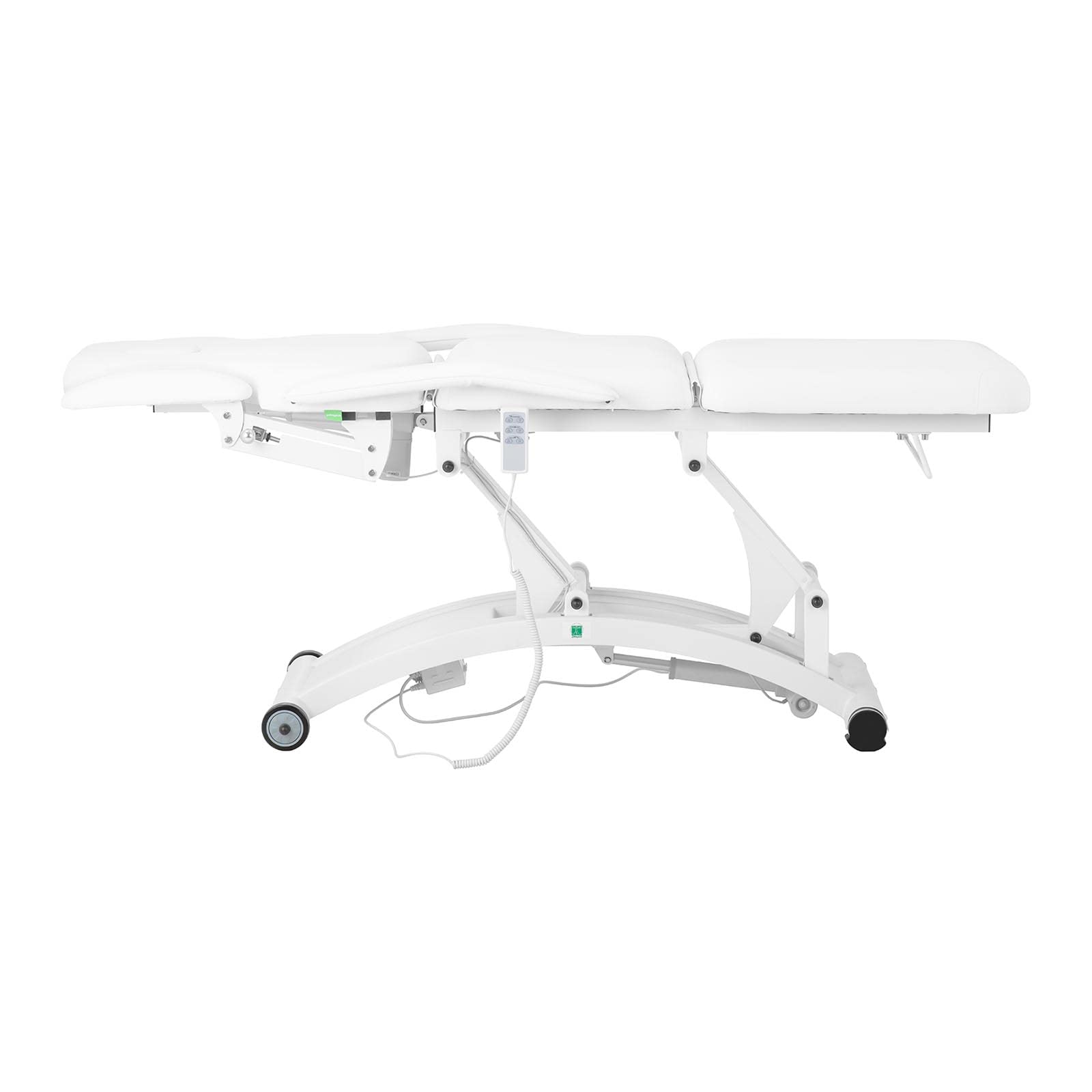 Physa Divine Massageliege Kosmetikliege Behandlungsliege (elektrisch, 3 Motoren, 63-81 cm, 3 Zonen, Gesichtsöffnung, inkl. Fernbedienung) Weiß