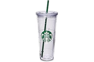 Starbucks Cold Cup with Lid and Straw: Venti, 24oz