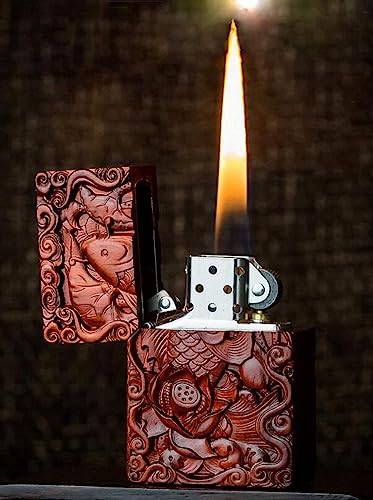 Funda para encendedor de madera para solucionar carcasas rayadas e inserto 3.6cm 4