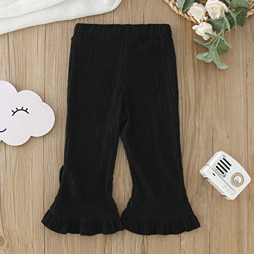 Toddler Girls Summer Pants Solid Color Trousers for Girls Clothes Fashion Girls Ruffle Leggings3