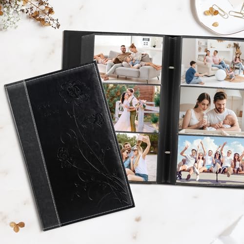 Artmag Fotoalbum, 10 x 15 cm, 300 Fotos, extra großes Fassungsvermögen, Ledereinband, Hochzeitsfotoalben… – Ansicht 4