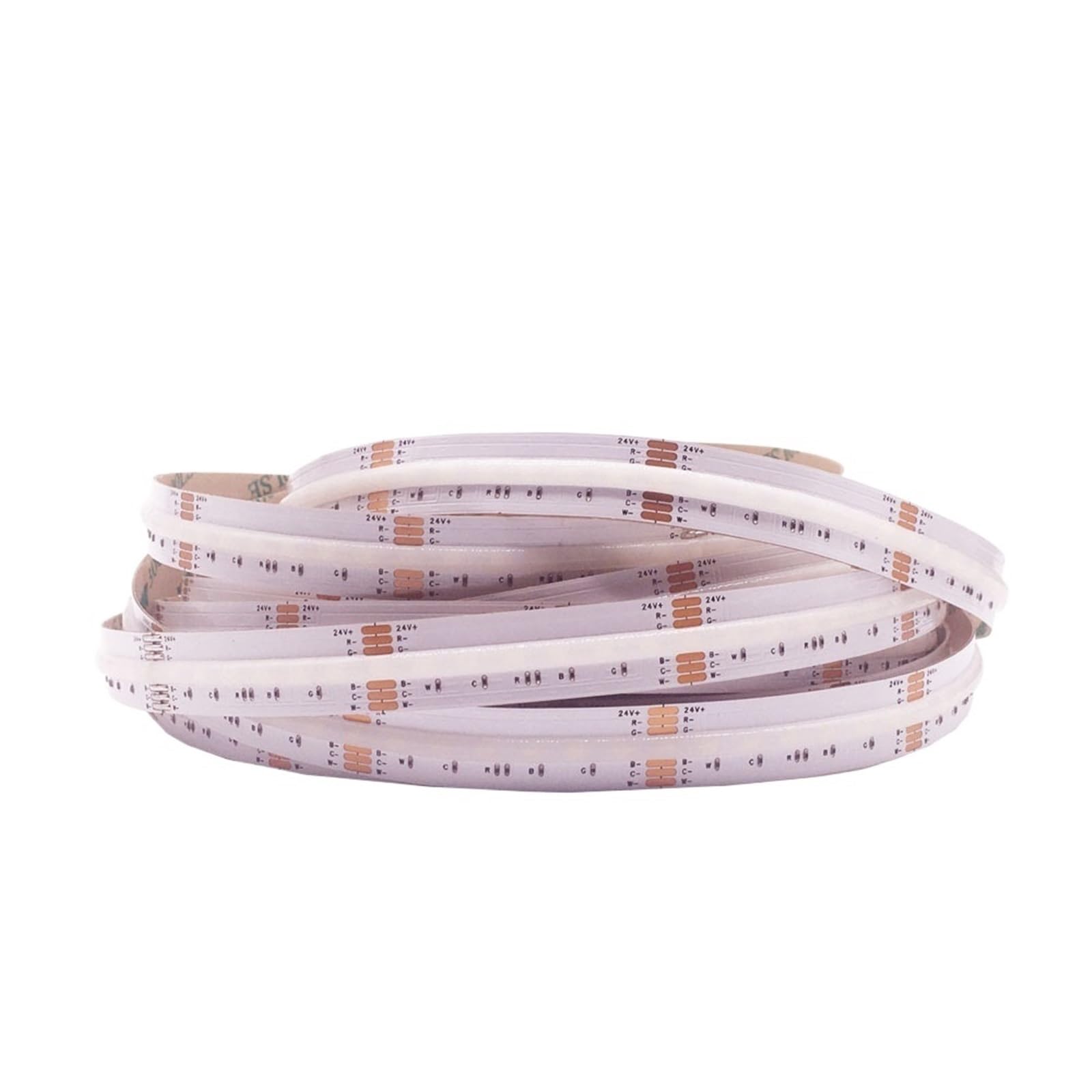 UMOBXKIFN 1pcs CCT/RGB/RGBW/RGBCCT COB LED Strip Light High Density Flex LED Tape Light Dimmable FOB Linear Ribbon DC24V(RGBCCT,0.5m)