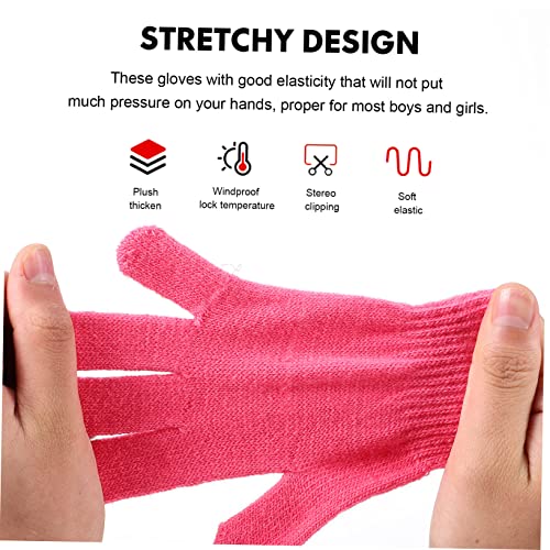 24Pairs Knitted Gloves Thermal Full Finger Mittens for Boys Warm Winter Gloves for Outdoor Activities Easy to Clean Comfortable Design2