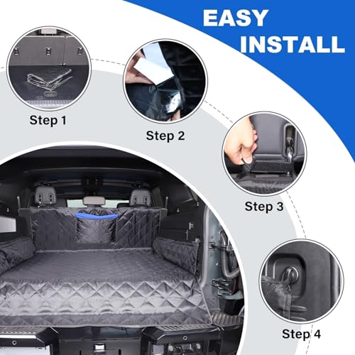 Couverture de coffre pour chien Hummer EV protection latérale tapis