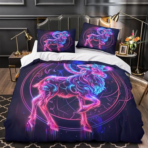 Housse de couette chèvre néon zippée anti-acarien et douce - 2