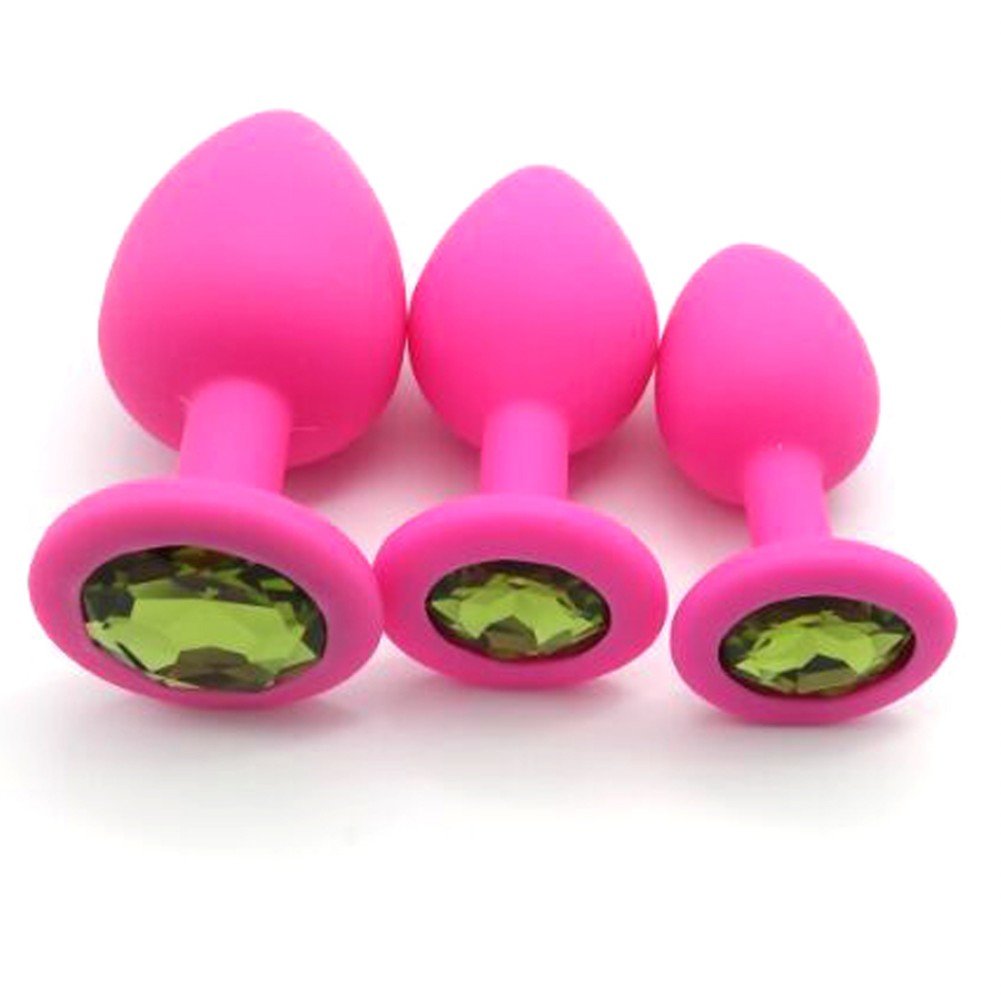 Amazon.com: SM 成人遊戲肛門性玩具3 件式矽膠對接插頭肛門插頭套裝，肛門性愛教練: 健康與家庭