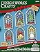 Design Works Crafts Stained Glass Counted Cross Stitch Ornament Kit, White