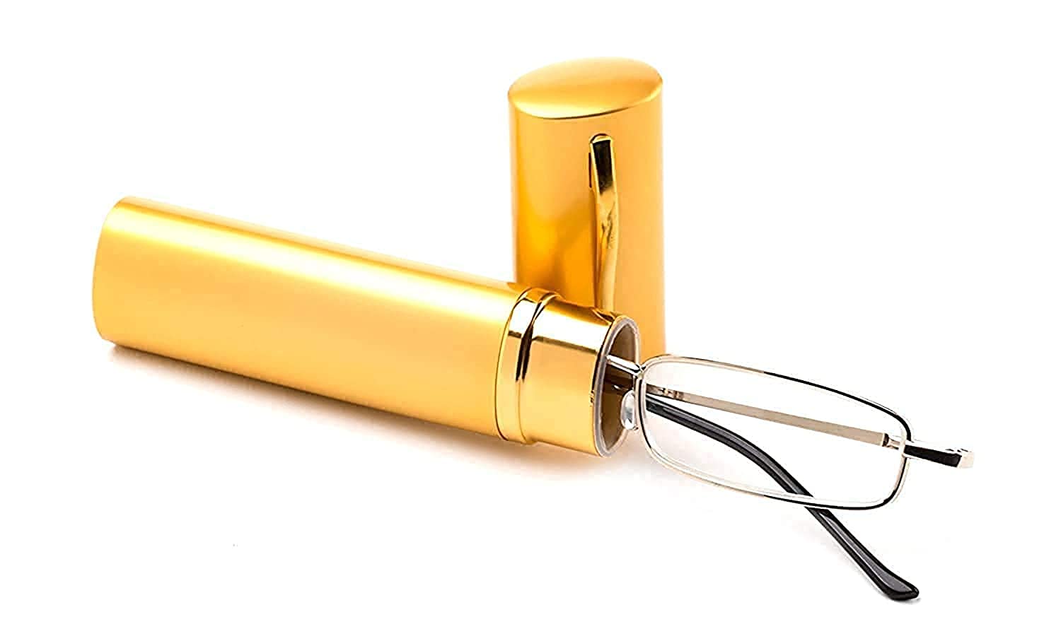 Pen Reading Glasses Are Available 1.00 1.25 1.50 1.75 2.00 2.25 2.50 2.75 3.00 3.25 3.50 3.75 4.00 4.25 4.50 4.75 5.00 Rectangular In Shape Gold In Color-image-35