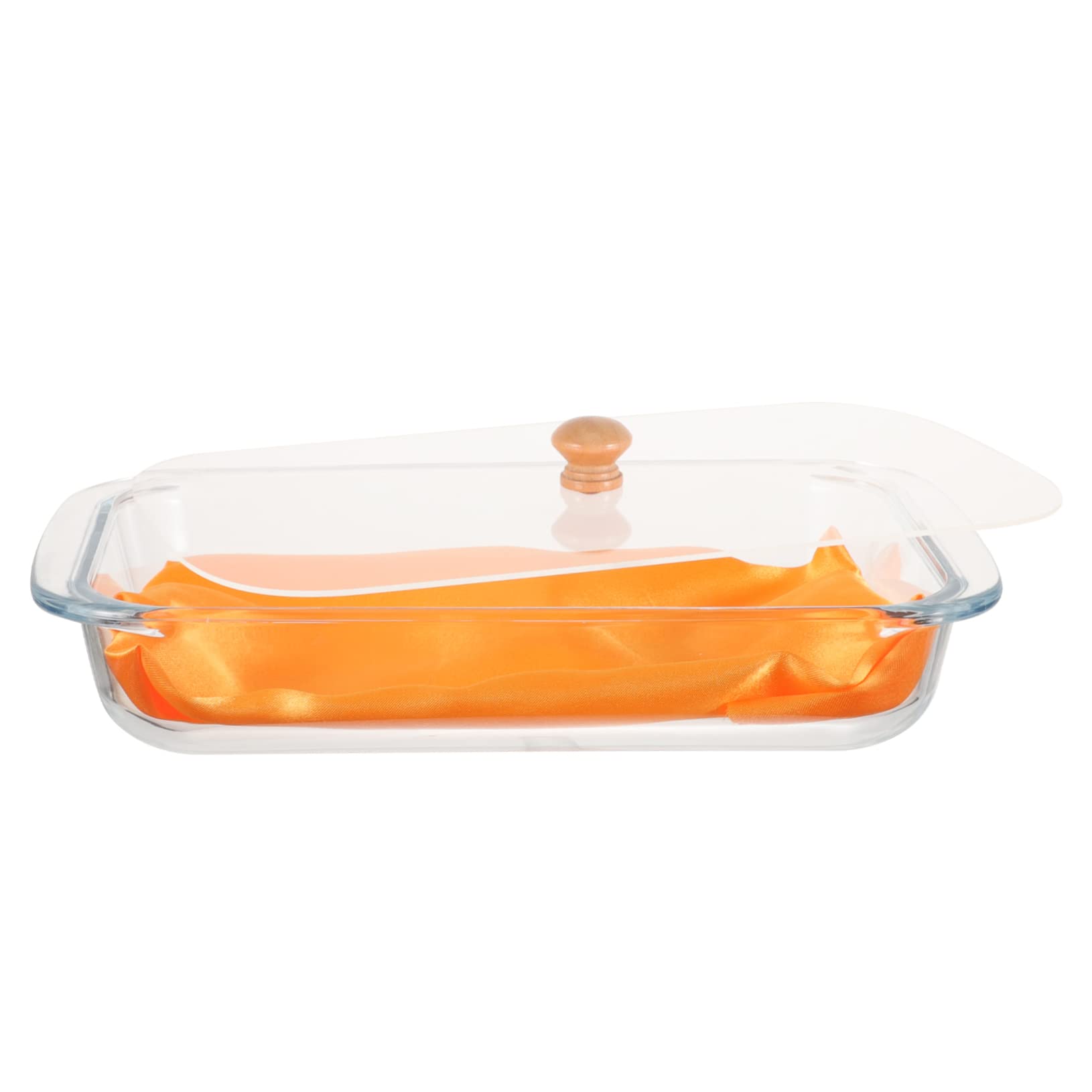 PRETYZOOM Vassoio in Vetro Coperchio per Servire Snack Cibo e Dessert come Portata da Tavola o Contenitore per Frutta Pane e Merende Multiuso per Uso Quotidiano e Feste