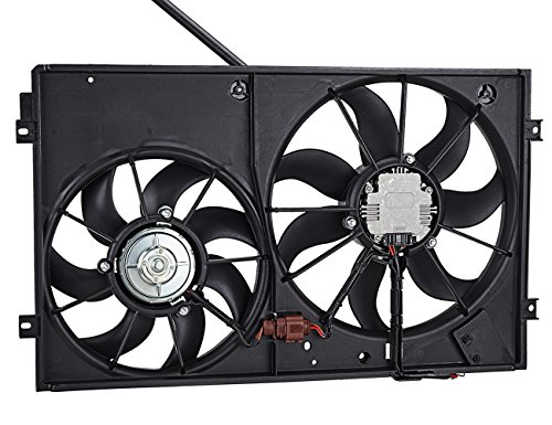 TOPAZ 1K0959455DT Radiator Cooling Fan Assembly for 2.5L Passat Golf