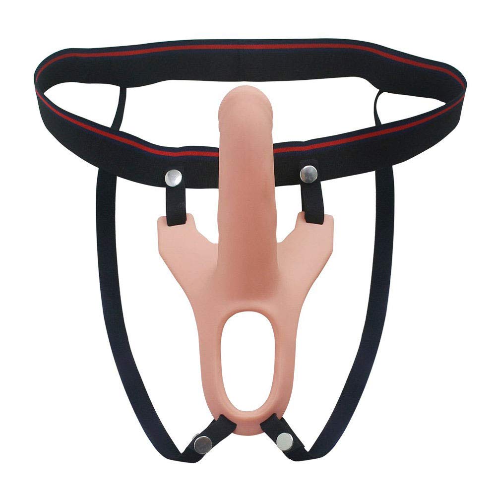 Dildo Strap-On per Uomo Aiuto per La Disfunzione Erettile, Imbracatura Realistica con Strapon Pene Ingranditore Extender Faloimitator Longer for Men