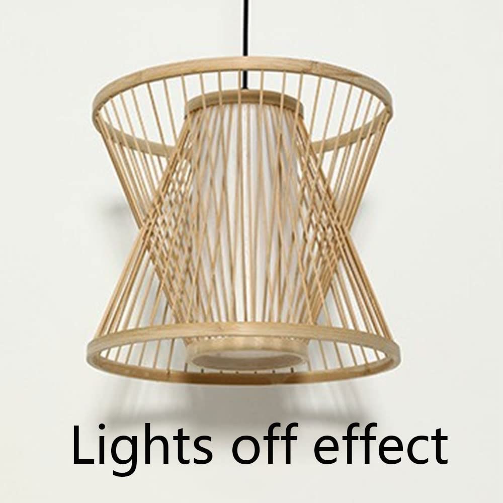 Bambù Lampada Da Casa Lampada Naturale Per L’industria Lampadina Antiquata, Pendolare Con Le Lance, Ecc