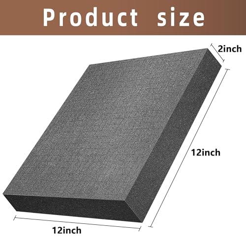Image of DECOHS 4 Pcs Pick and Pluck Foam- 12 x 12 x 2 Inch Pick Apart Foam Insert- Pluck Pre Cube Sheet Foams with Bottom Use for Board Game Box Cases Storage Drawer
