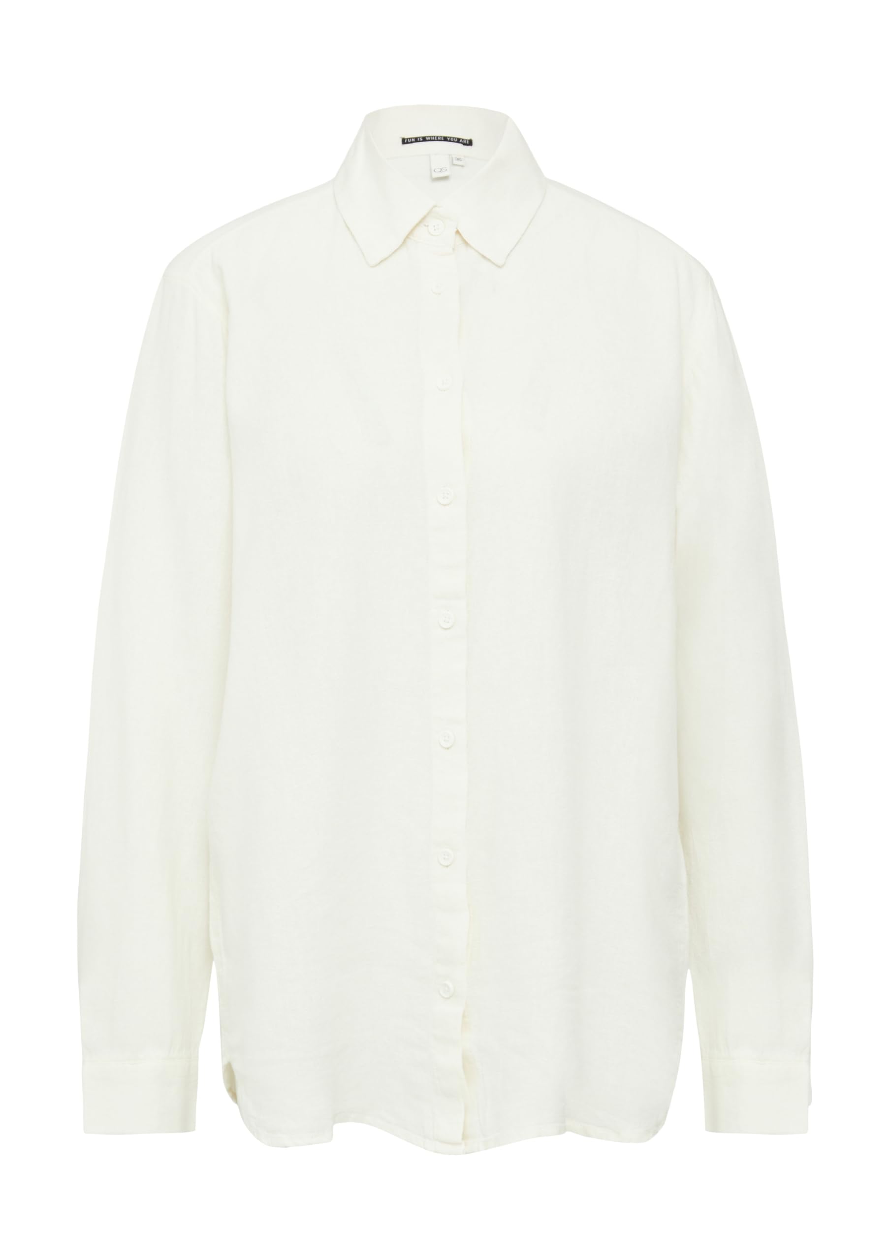 QS 2162736 Camicia a Maniche Lunghe in Lino Donna (Pacco da 1)