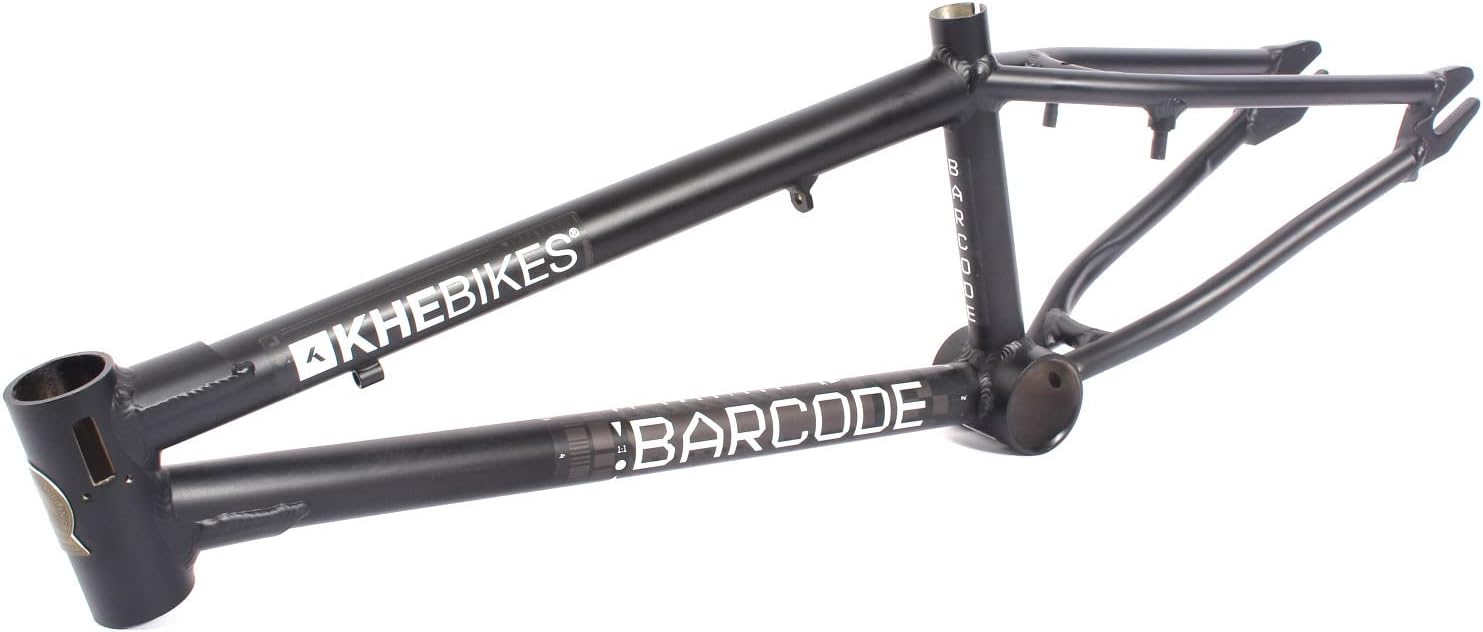KHE BMX Frame Barcode 7005 Aluminium 20 Inch Matt Black Only 1390 g US BB