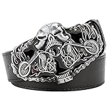 Photo Gallery voiv cranio heavy moto casual uomo cintura in pelle fiamma moto cruiser rider stile metallo, a – nero., 130 cm Photo Gallery voiv cranio heavy moto casual uomo cintura in pelle fiamma moto cruiser rider stile metallo, a – nero., 130 cm