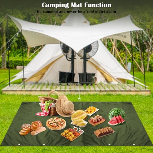 LEEPAT Waterproof Rain Ponchos, EVA Portable Adults Waterproof Ponchos, Reusable raincoat with Hoods for Camping, Hiking Travel, Amusement Parks, Festival - Image 4