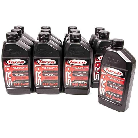 Torco A160530C SR-1 5w30 Synthetic Motor Oil Bottle - 1 Liter Bottle, (Case of 12) Cover
