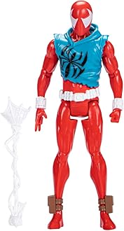 Spider-Man: Across The Spider-Verse Scarlet Spider Toy, 6-Inch-Scale Action Figure with Web Accessory, Toy for Kids Ages 4 and Up