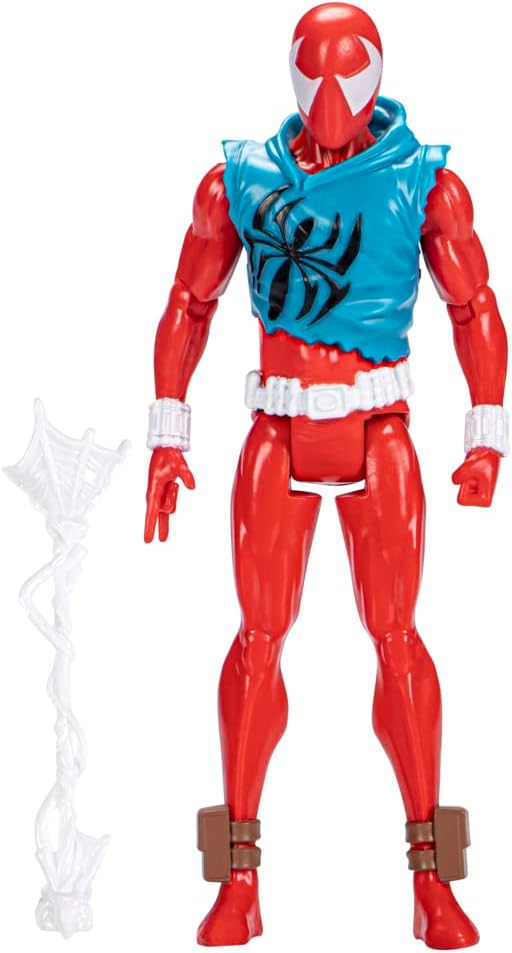 Hasbro Marvel SPIDER-MAN Across The Spider-Verse, Scarlet Spider, 6" Action Figure Toy with Web Accessory, for Boys and Girls Ages 4+