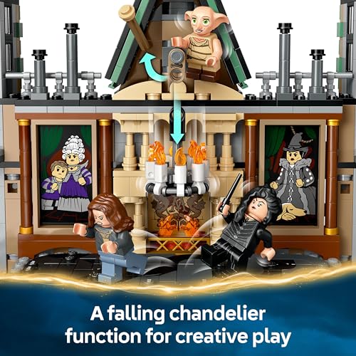 LEGO Harry Potter Malfoy Manor Set, Collectible Building Toy for Kids, Features 9 Character Minifigures Including Dobby, Creative Wizarding World Gift for 10 Plus Year Old Girls & Boys 76453 - Image 5