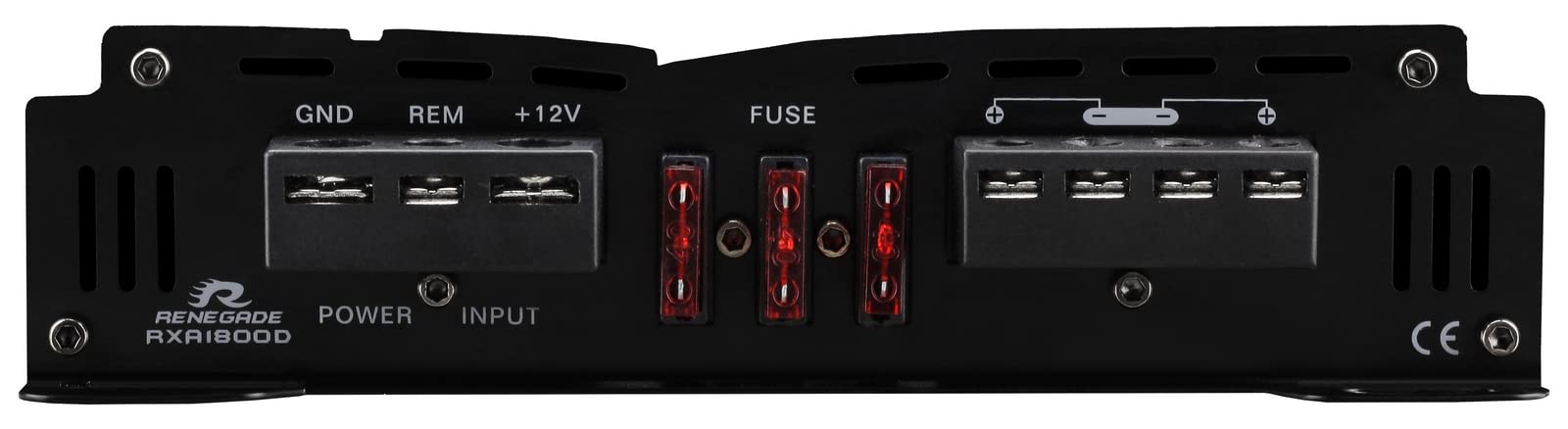 1 Amplificador RENEGADE RXA1800D RXA 1800 D monofónico Clase d 1 Canal 900 vatios rms Estable a 1 Ohm 1800 vatios máx. específico para subwoofer, 1 Pieza