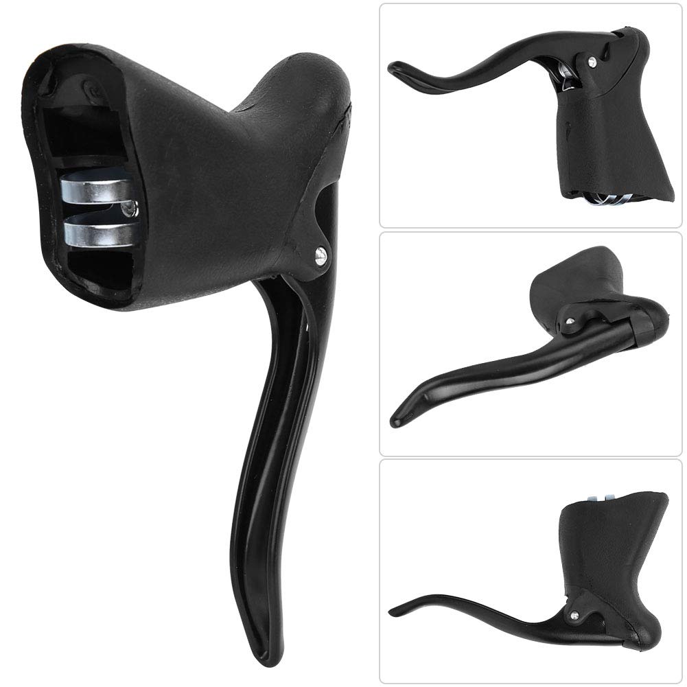 Palancas De Freno De Bicicleta, 1 Par De Aleación De Aluminio, Frenos De Mano Para Bicicleta De Montaña Y Carretera, Para MTB, Bicicleta De Montaña, Bicicleta De Carretera(Negro)