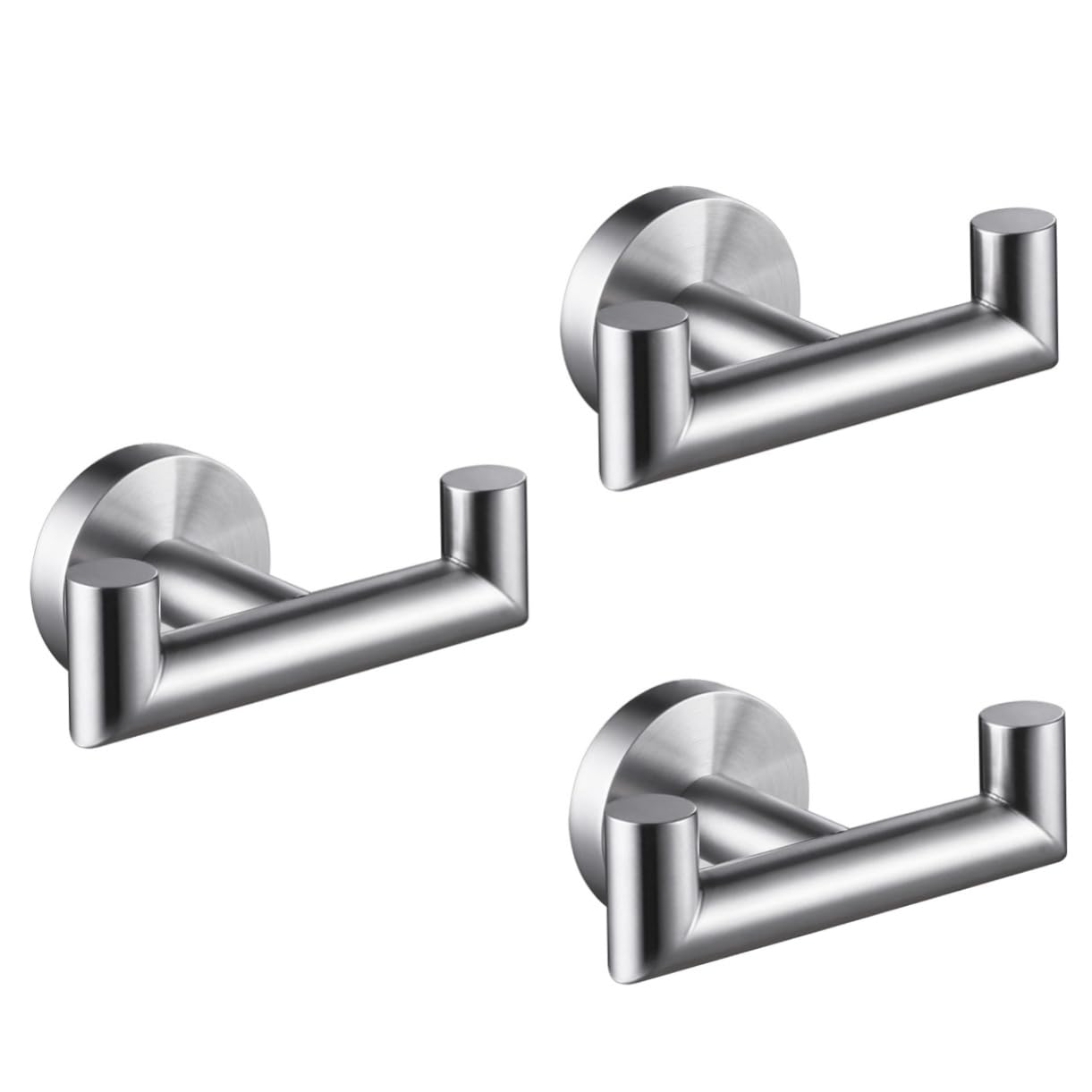 3 Piezas De Gancho Para Abrigos, Toallero Para Baño, Gancho Doble Para Toallas De Baño, Doble Para as Para Ropa, e Para as Para Abrigos, ero Para