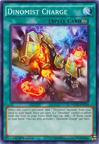 YU-GI-OH! - Dinomist Charge (MP16-EN218) - Mega Pack 2016-1ª Edición - Común